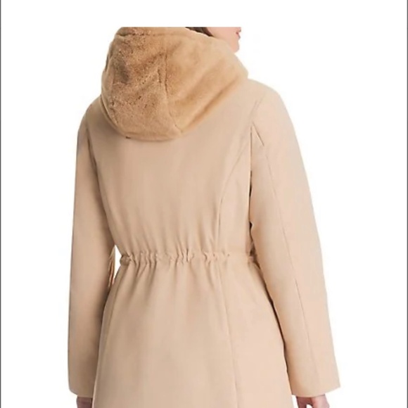 NWT Kate Spade faux fur coat parka - Picture 3 of 3